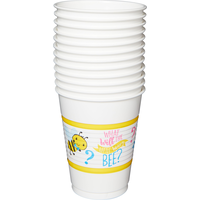 Little Honey Bee Plastic Cups, 25-pk Front_Flat