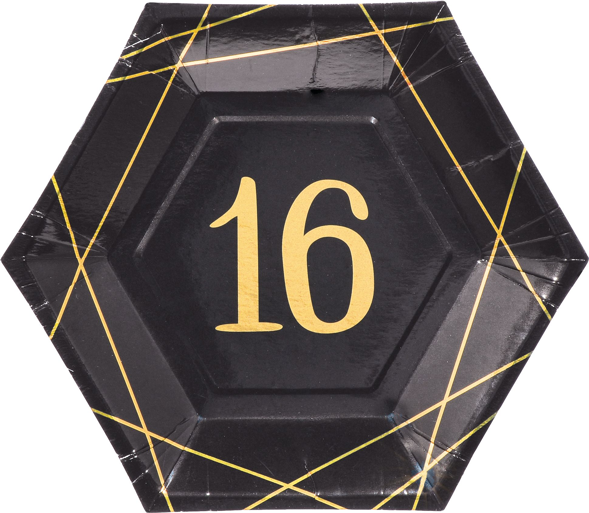 Elegant Sweet 16 Dessert Plates, 8-pk Overhead_Flat