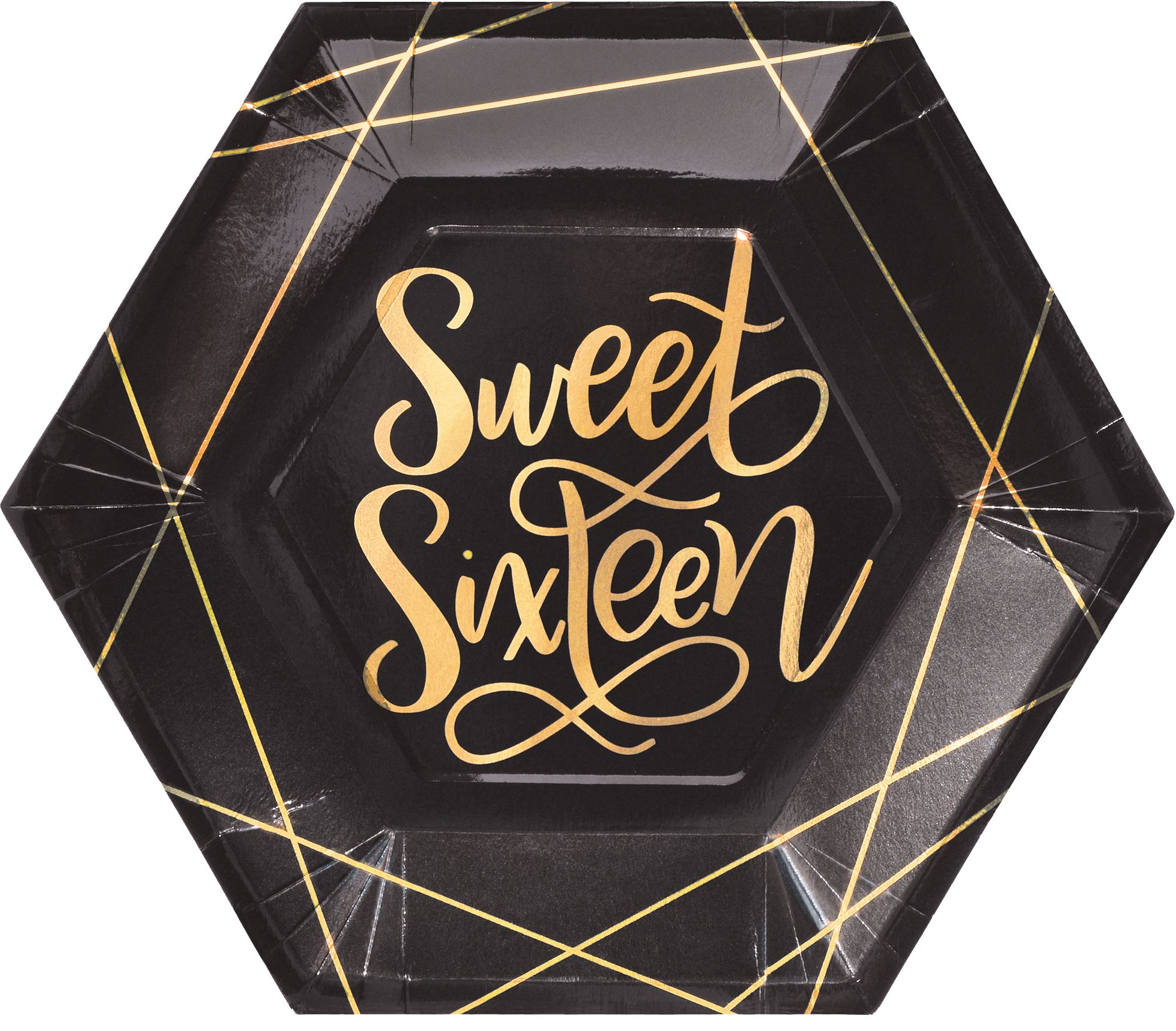 Elegant Sweet 16 Dinner Plates, 8-pk Overhead_Flat