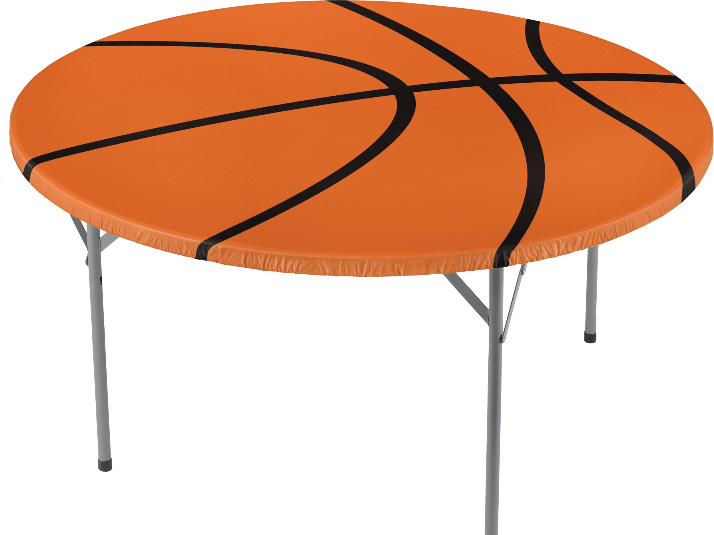 Nappe ajustée à motif de basketball Front_Elevated