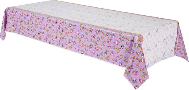 Nappe arc-en-ciel, papillon et petite licorne Front_Angled_Left