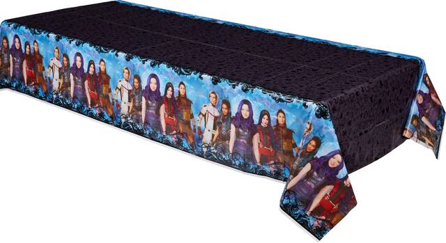 Nappe de table pour fête d'anniversaire, facile à nettoyer, Disney Descendants 3 Front_Three_Fourths_Angled_Left