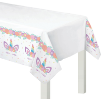 Nappe en papier imprimée licorne Front_Angled_Left