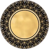 Metallic Hollywood Dinner Plates, 8-pk Overhead_Flat