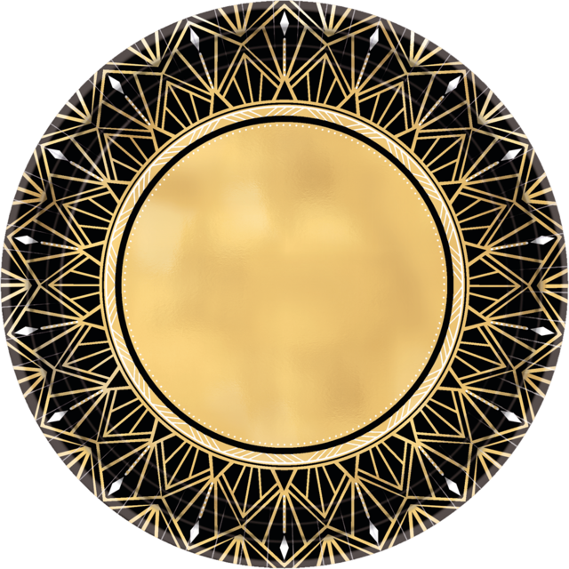 Metallic Hollywood Dinner Plates, 8pk Canadian Tire