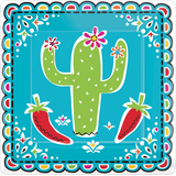 Fiesta Dessert Plates, 18-pk Overhead_Flat