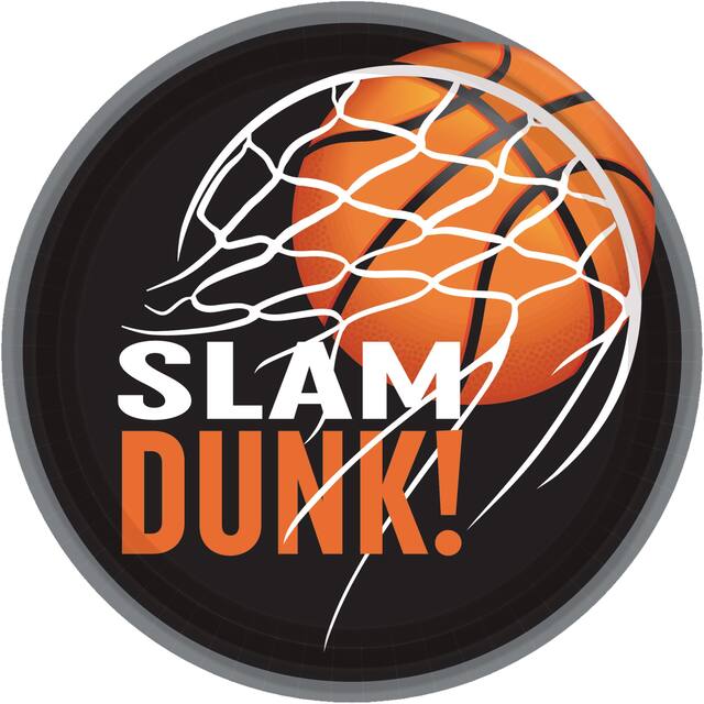 Assiettes à dessert Nothin’ But Net , paq. 18 Overhead_Flat