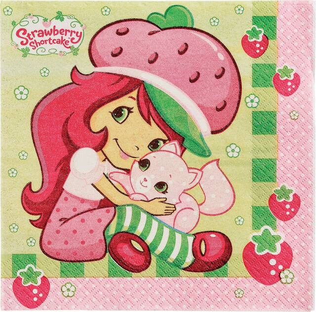 Serviettes de table Fraisinette, paq. 16 Front_Flat