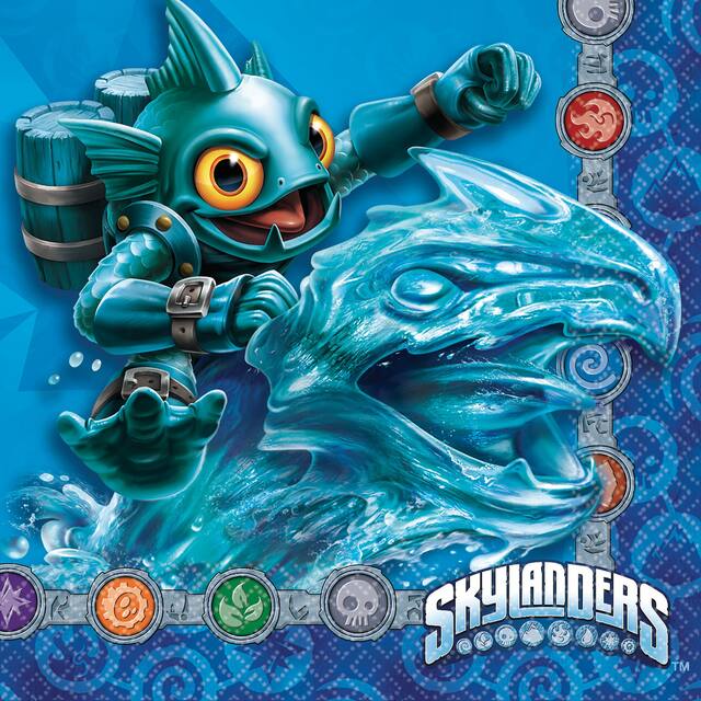 Serviettes à boisson Skylanders, paq. 16 Front_Flat
