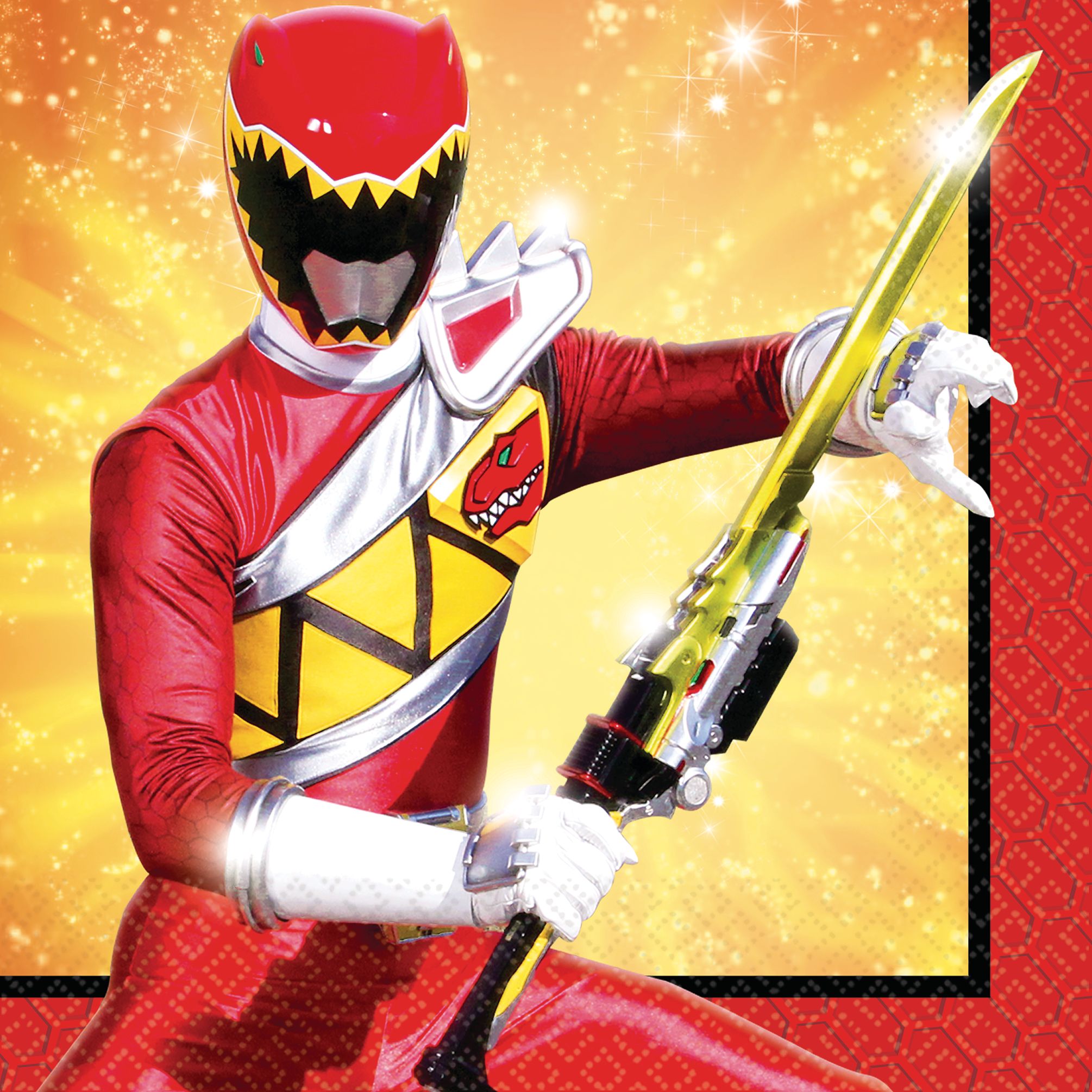 Power Rangers Dino Charge Napkins, 16-pk Front_Flat