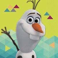 Serviettes à boissons Olaf, Reine des neiges, paq. 16 Front_Flat