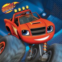 Blaze and the Monster Machines Beverage Napkins, 16-pk Front_Flat