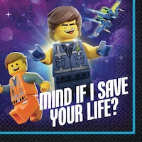 The Lego Movie 2: The Second Part Beverage Napkins, 16-pk Overhead_Flat