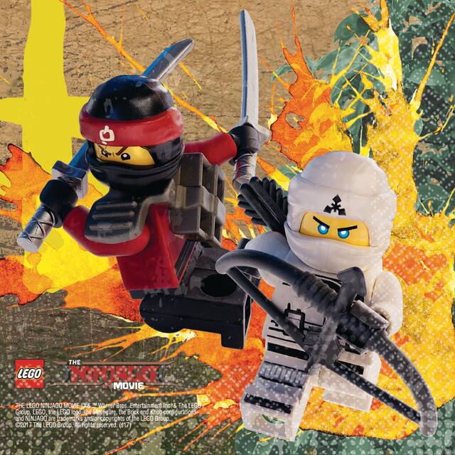 Serviettes à boissons Lego Ninjago, paq. 16 Front_Flat