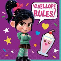 Serviettes à boisson Les mondes de Ralph, paq. 16 Overhead_Flat