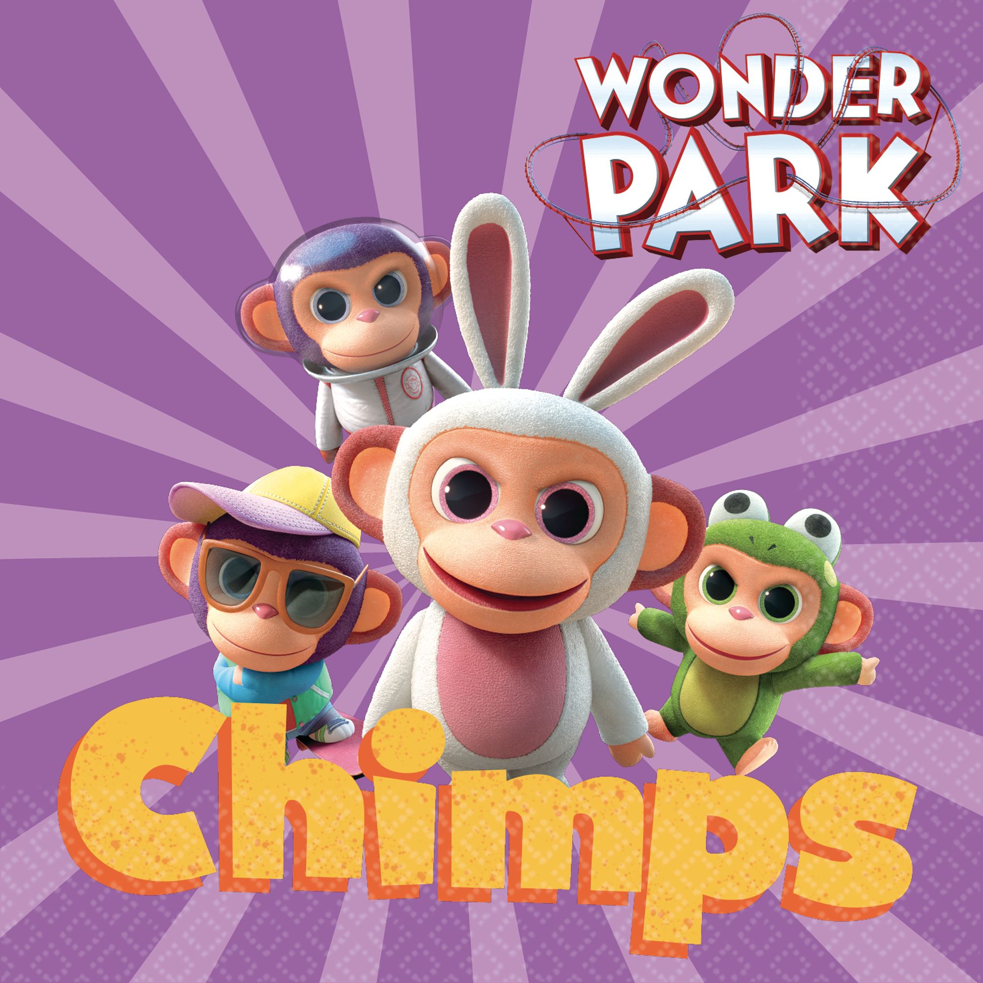 Wonder Park Birthday Party Beverage Napkins, 5-in, 16-pk Overhead_Flat