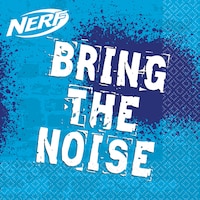 Nerf Beverage Napkins, 16-pk Overhead_Flat