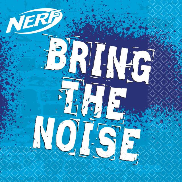 Serviettes à boisson Nerf, paq. 16 Overhead_Flat