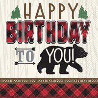 Serviettes à boisson Petit bûcheron, paq. 16 Overhead_Flat