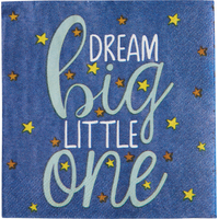 Twinkle Twinkle Little Star Beverage Napkins, 16-pk Overhead_Flat