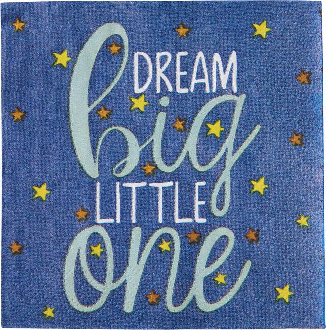Twinkle Twinkle Little Star Beverage Napkins, 16-pk Overhead_Flat
