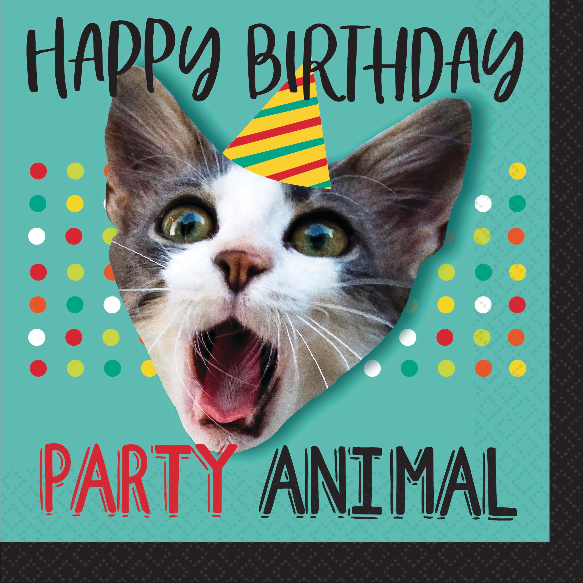 Over the Hill Birthday Beverage Napkins, 16-pk Overhead_Flat