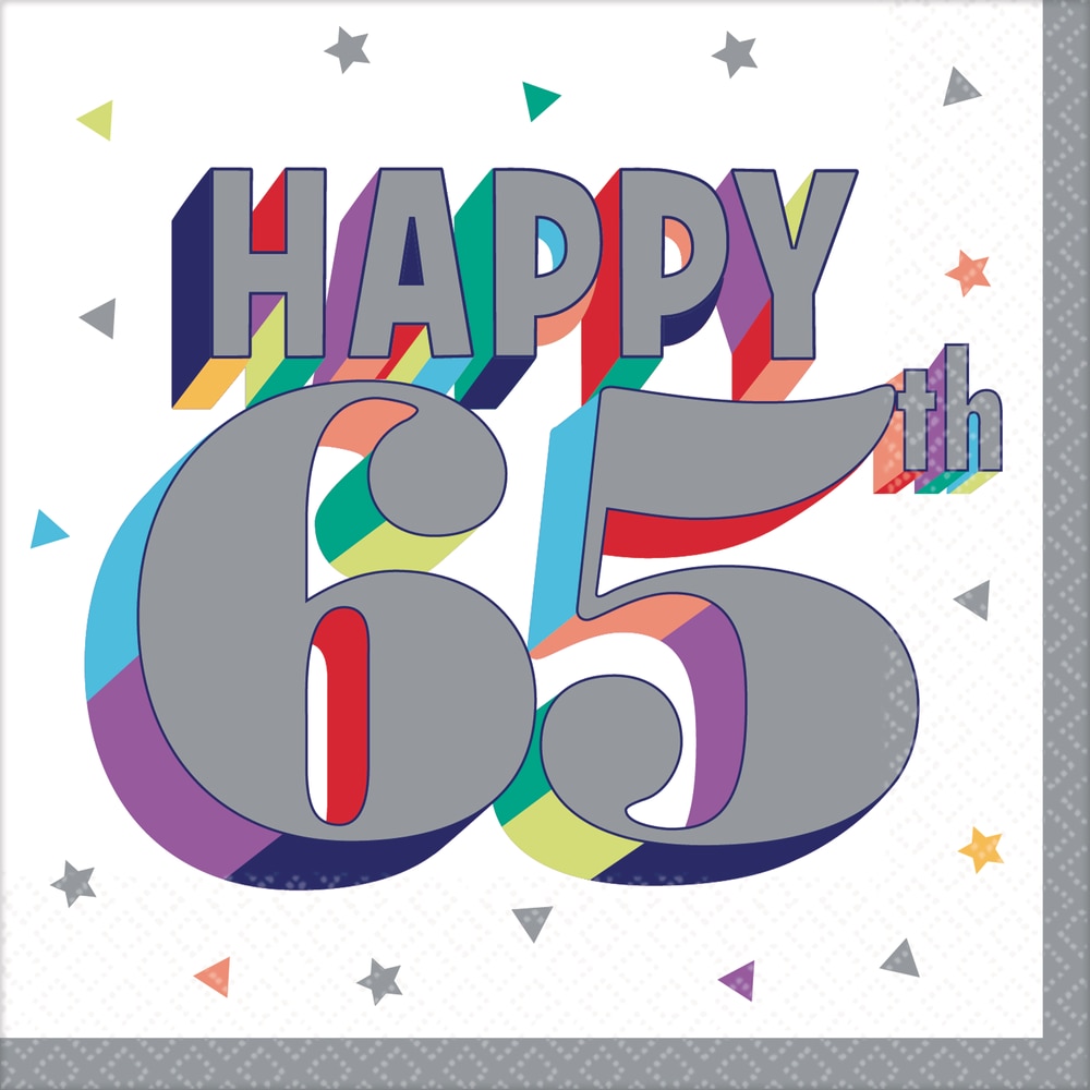 Here's to 65 Birthday Beverage Napkins, 16-pk | Canadian Tire