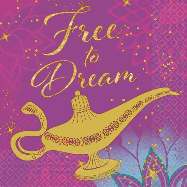 Serviettes de table Aladdin, paq. 16 Overhead_Flat