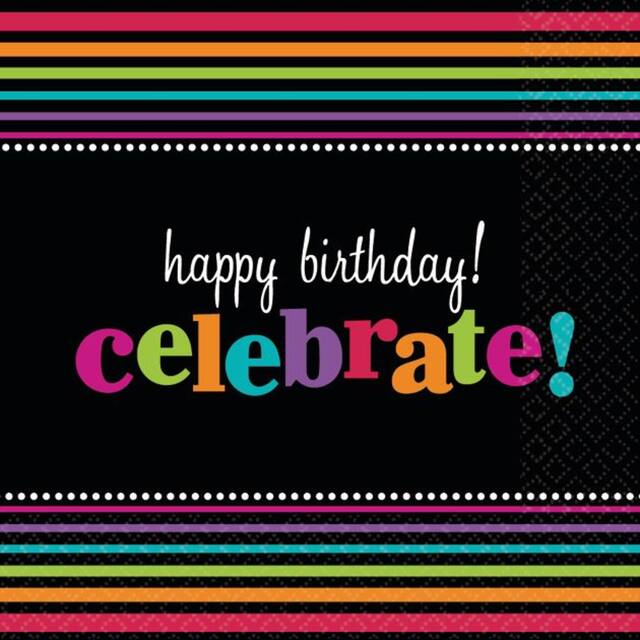 Party On Beverage Napkins, 16-pk Front_Flat