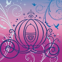 Cinderella Beverage Napkins, 16-pk Front_Flat