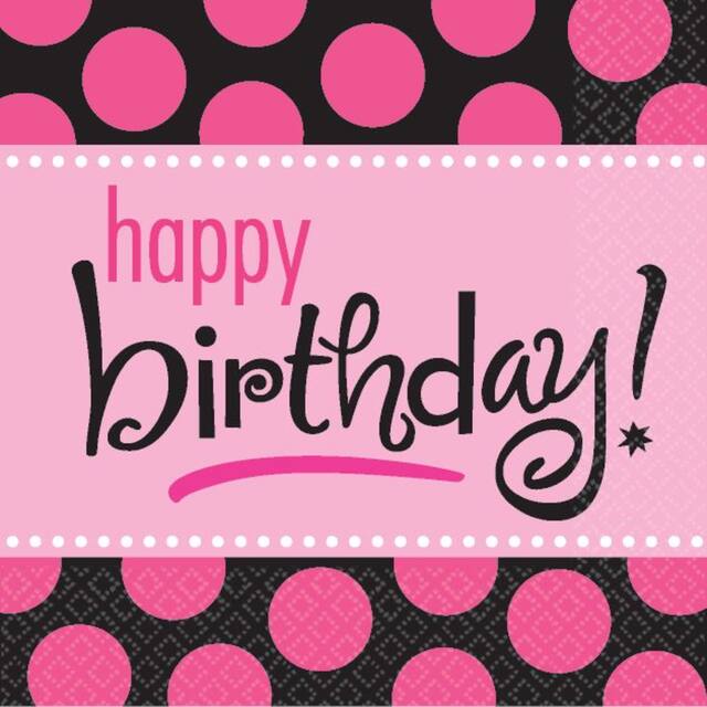 Another Year Fabulous Beverage Napkins, 16-pk Front_Flat