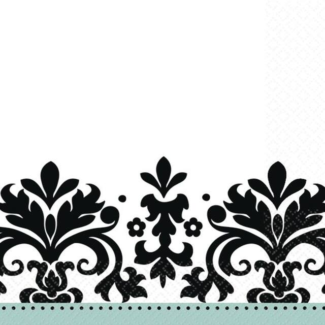 Serviettes à boissons Toujours et à jamais, paq. 16 Front_Flat