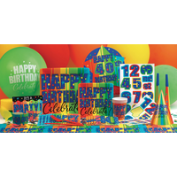 Celebrate 40th Birthday Napkin, 16-pk Overhead_Plunge