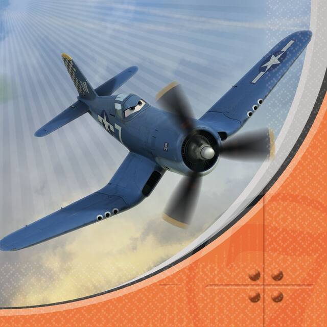 Planes Lunch Napkins, 16-pk Front_Flat