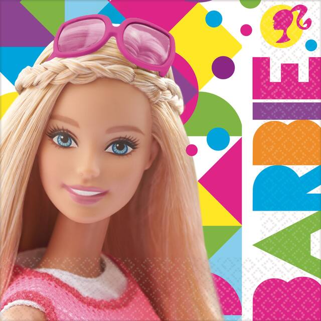 Serviettes de table Barbie, paq. 16 Front_Flat