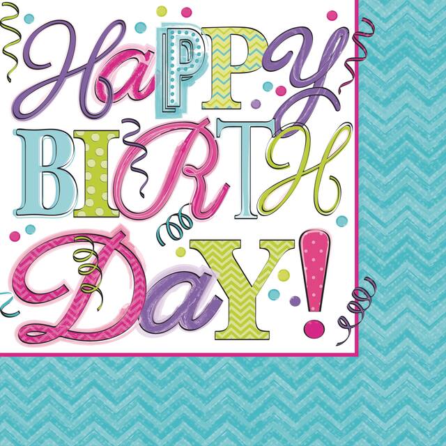 Sweet 16 Party Napkins, 16-pk Front_Flat