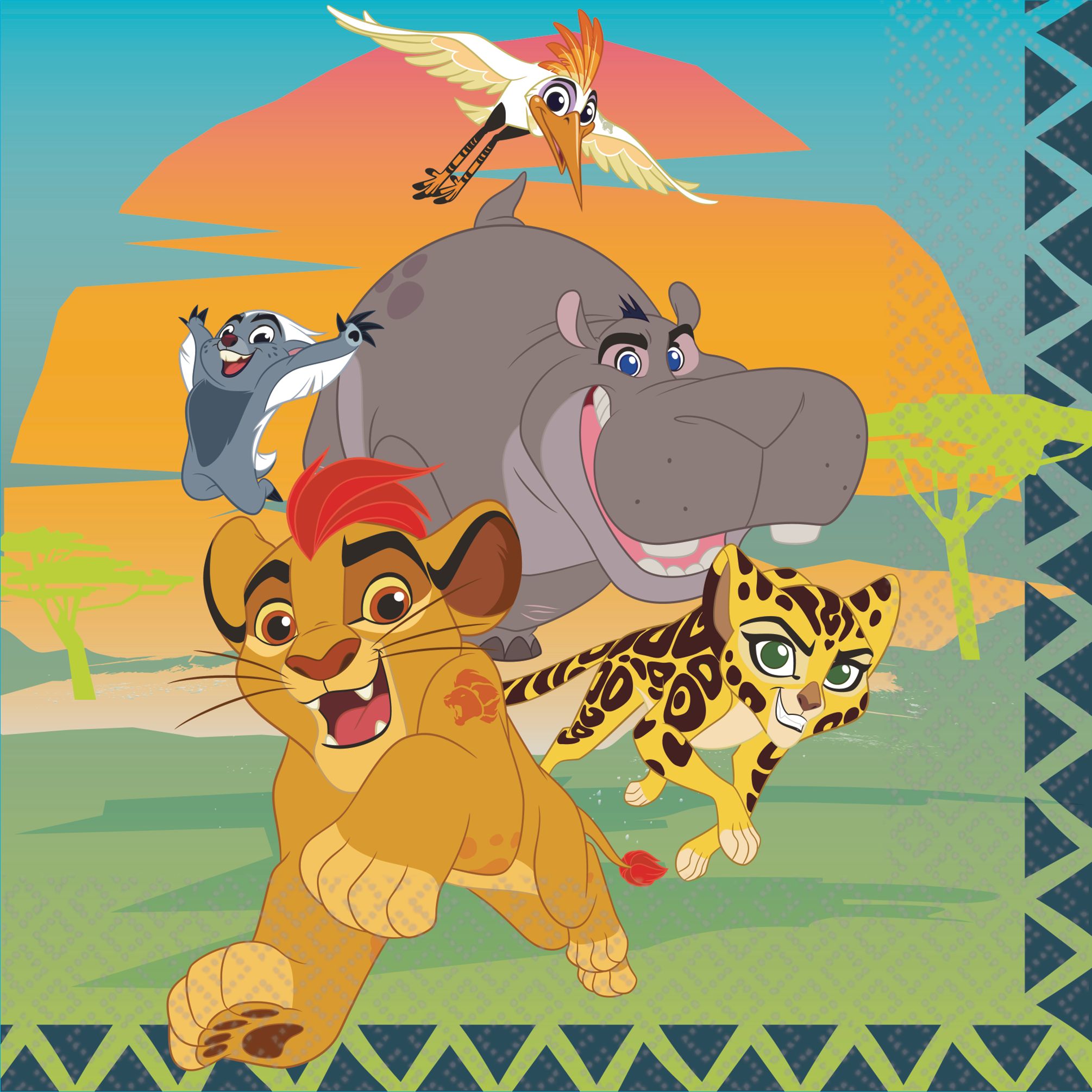 Lion Guard Lunch Napkins, 16-pk Front_Flat