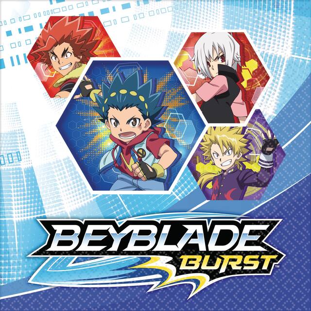 Beyblade Lunch Napkins, 16-pk Overhead_Flat