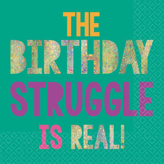 Young & Fab Lunch Napkins, 16-pk Overhead_Flat