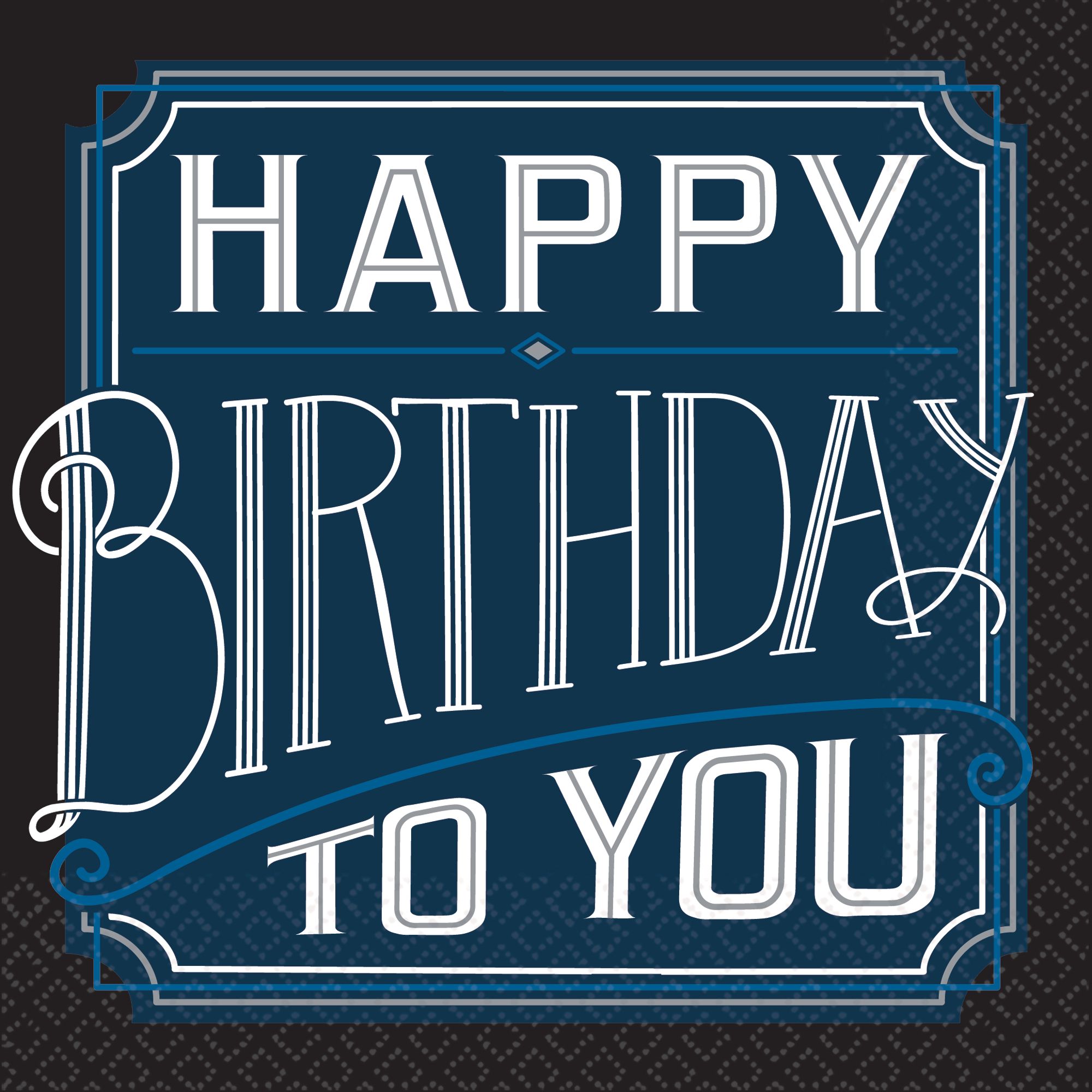 Happy Birthday Classic Lunch Napkins, 16-pk Overhead_Flat
