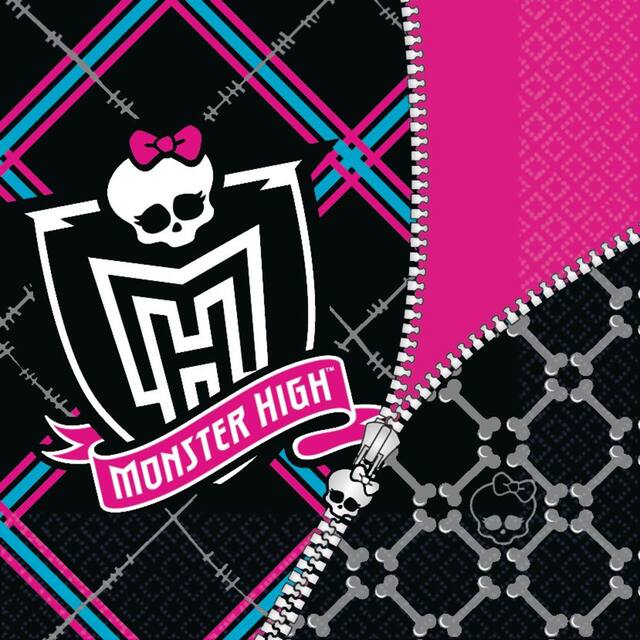 Monster High Lunch Napkins, 16-pk Front_Flat