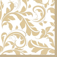 Golden Wedding Lunch Napkins, 16-pk Front_Flat
