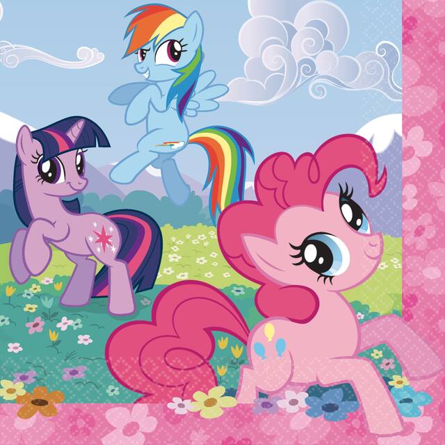 My Little Pony Lunch Napkins, 16-pk Front_Flat