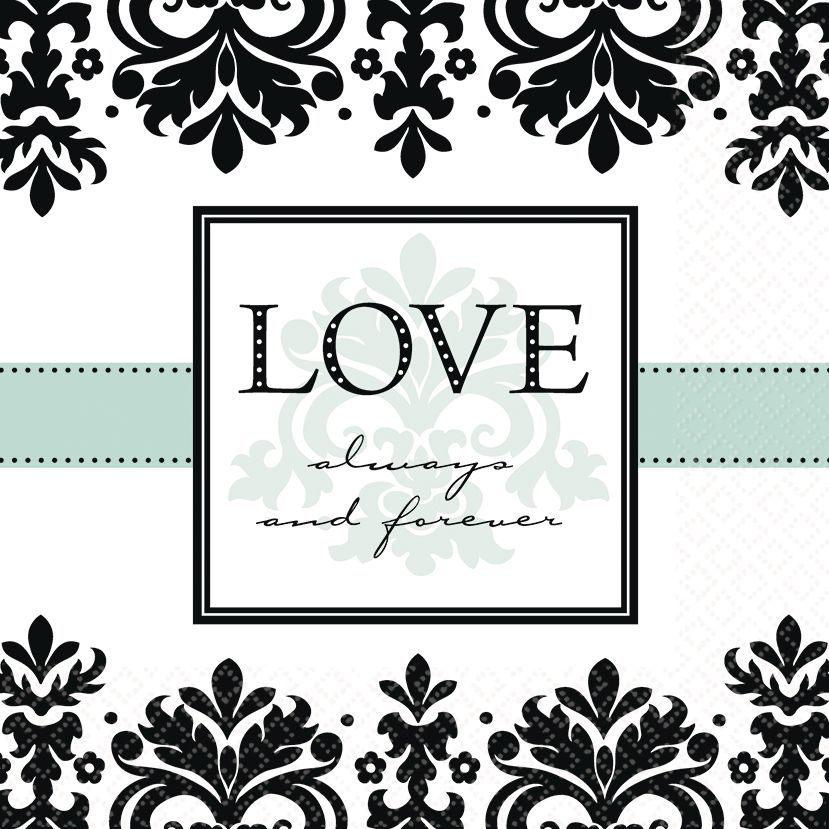 Always & Forever Lunch Napkins, 16-pk Front_Flat