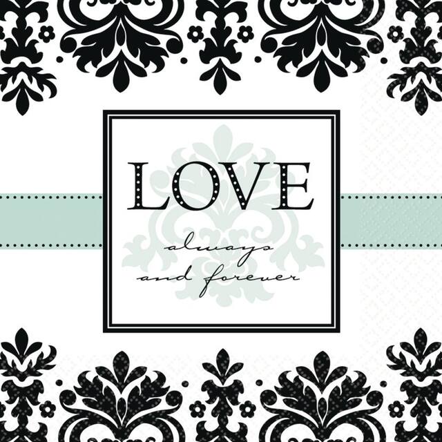 Always & Forever Lunch Napkins, 16-pk Front_Flat