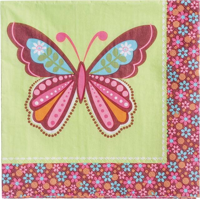 Hippie Chick 2-Ply Paper Lunch Napkins, 16-pk Front_Flat