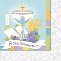 Joyous Communion Beverage Napkins, 36-pk Front_Flat