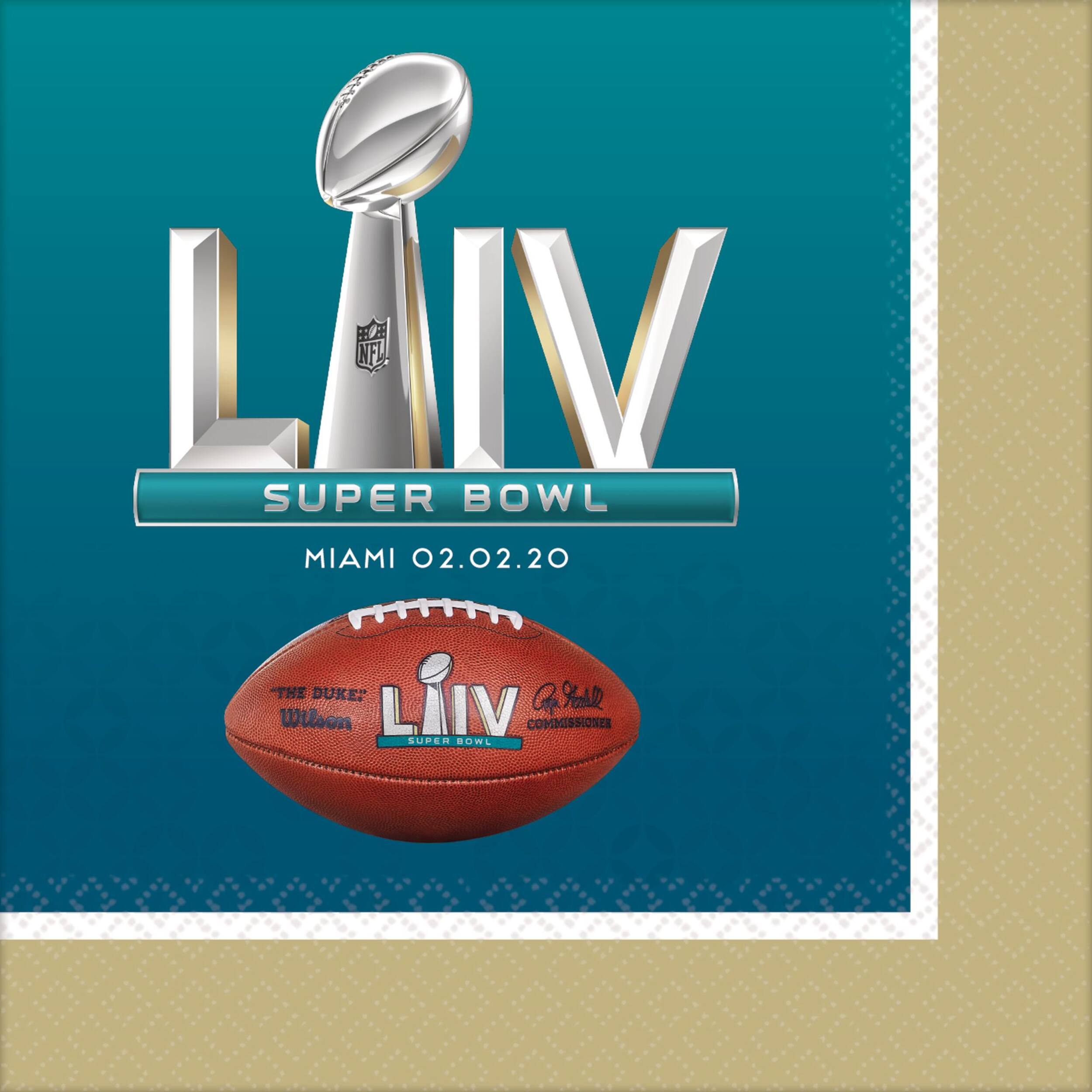 Super Bowl Beverage Napkins, 36-pk CloseUp