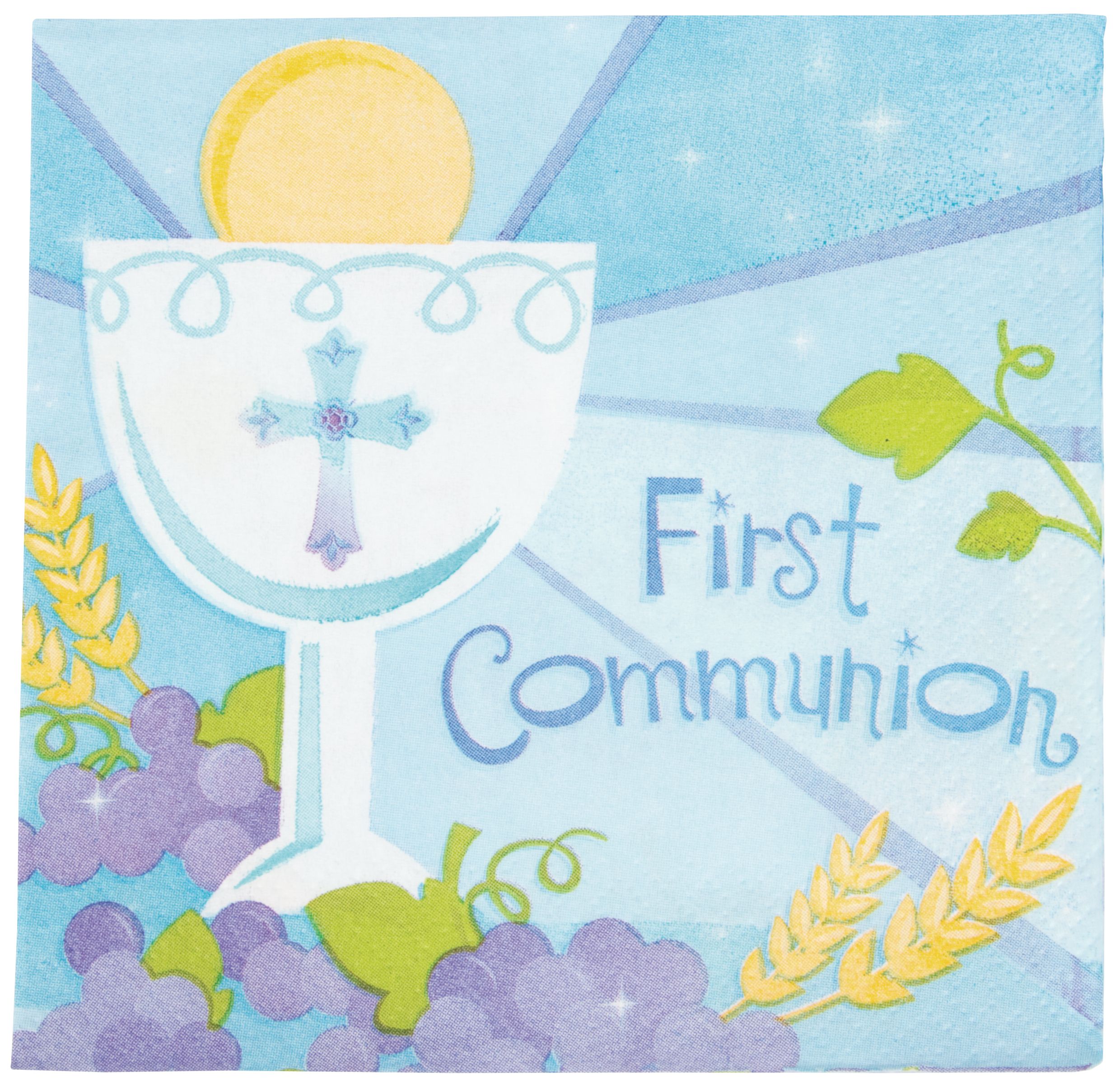 Kids' 1st Communion Beverage Napkins, 36-pk Front_Flat