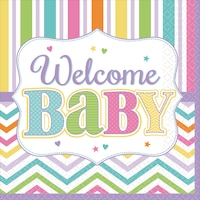 Baby Bright Lunch Napkins, 36-pk Front_Flat